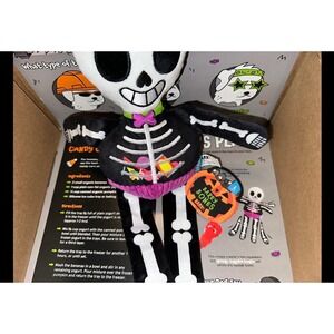 BarkBox Barry Bones‎ Skeleton Halloween Dog Toy Large Squeaky Bungee Plush bark